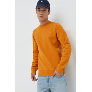 Superdry bluza barbati, culoarea portocaliu, neted