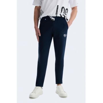 Pantaloni de trening cu logo si snur Connor