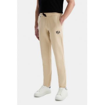 Pantaloni de trening cu logo si snur Connor