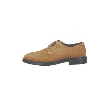 Pantofi derby de piele intoarsa