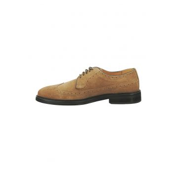 Pantofi Oxford de piele intoarsa