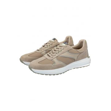 Pantofi sport cu garnituri de piele intoarsa Misto Helos - Bej