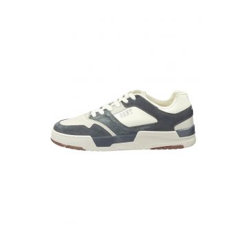 Pantofi sport low-cut cu garnituri de piele intoarsa