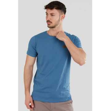 Tricou din amestec de bumbac cu decolteu rotund