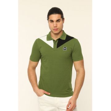 Tricou polo colorblock de bumbac Mares