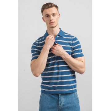 Tricou polo cu model in dungi