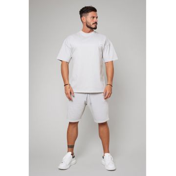 Set de bermude cu snur si tricou - 2 piese