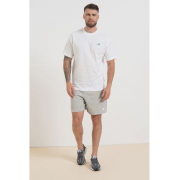 Tricou relaxed fit cu decolteu la baza gatului