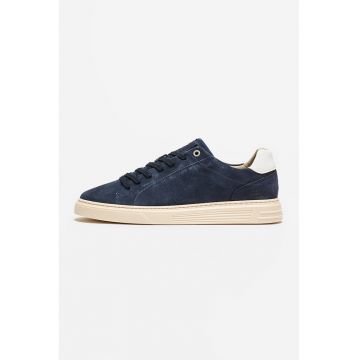 Pantofi sport low-top de piele nabuc