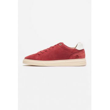 Pantofi sport low-top de piele nabuc