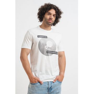 Tricou de bumbac cu imprimeu logo