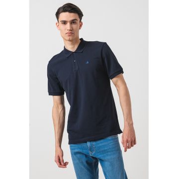 Tricou polo din bumbac cu detaliu logo