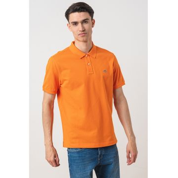 Tricou polo din bumbac cu aspect pique