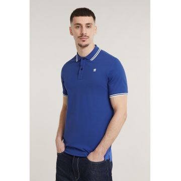 Tricou polo slim fit din amestec de bumbac organic Dunda