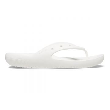 Slapi Crocs Classic Flip V2 Alb - White