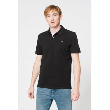 Tricou polo de bumbac cu logo discret