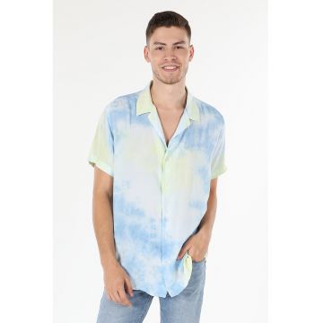 Camasa cu maneci scurte si model tie-dye