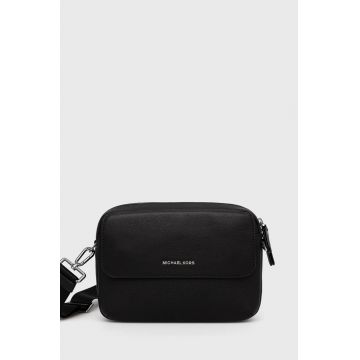 Michael Kors borseta de piele culoarea negru