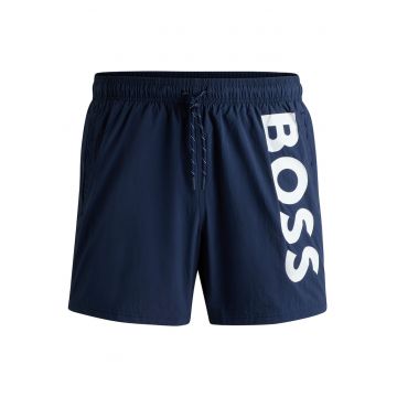 Pantaloni scurti de baie cu logo Octopus - Albastru