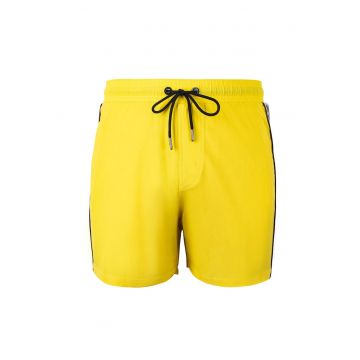 Pantaloni scurti de baie cu logo lateral si buzunare cu fermoar Seabeat 28987