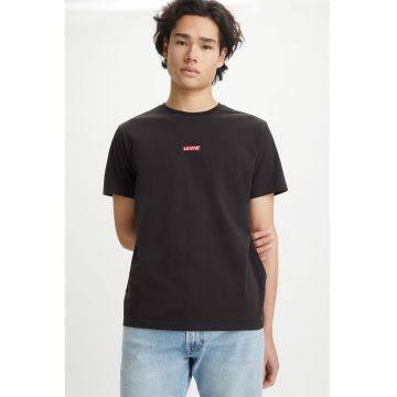 Tricou lejer de bumbac - Negru stins