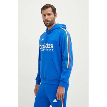 adidas bluza Tiro barbati, cu glugă, cu imprimeu, IY4532