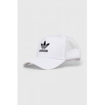 adidas Originals sapca culoarea alb, cu imprimeu, IS3015