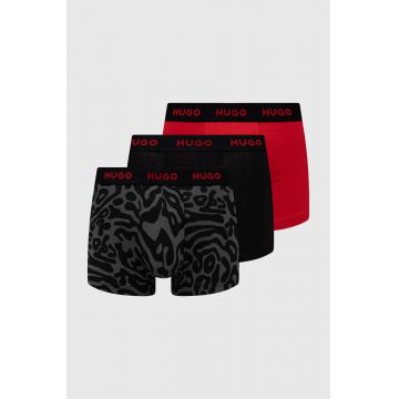 HUGO boxeri 3-pack barbati, culoarea negru, 50517894