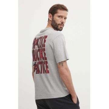 Reebok Classic tricou din bumbac Basketball barbati, culoarea gri, cu imprimeu, 100075507