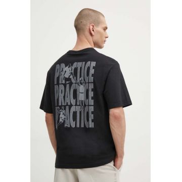 Reebok Classic tricou din bumbac Basketball barbati, culoarea negru, cu imprimeu, 100075806