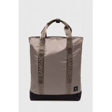 Samsoe Samsoe rucsac barbati, culoarea negru, mare, neted