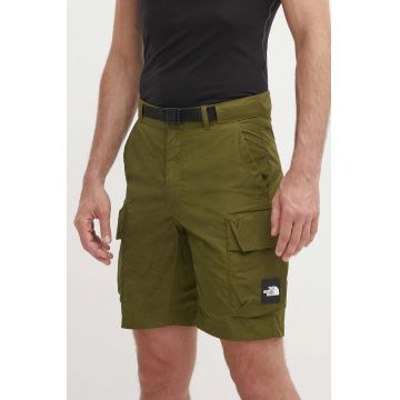 The North Face pantaloni scurți outdoor culoarea verde, NF0A879RPIB1