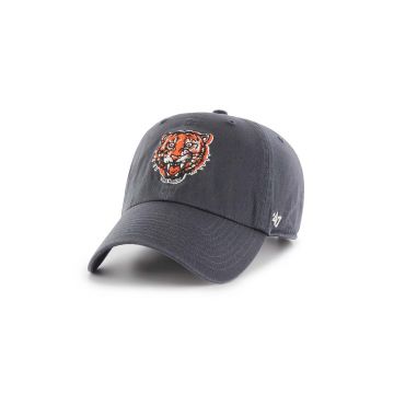 47 brand șapcă de baseball din bumbac MLB Detroit Tigers culoarea albastru marin, cu imprimeu, BCPTN-RGW09GWSNL-VN57