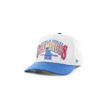 47 brand șapcă de baseball din bumbac MLB Los Angeles Dodgers culoarea alb, cu imprimeu, BCWS-ARCHH12CTP-WH88