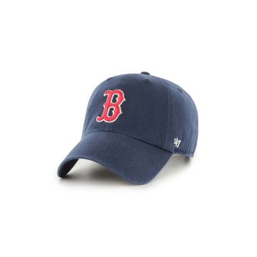 47 brand sapca MLB Boston Red Sox culoarea albastru marin, cu imprimeu, B-RGW02GWS-NYX