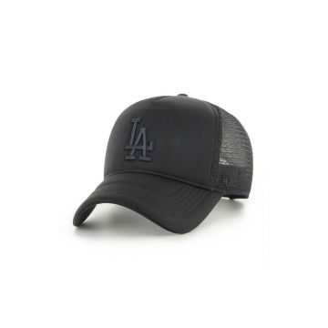 47 brand sapca MLB Los Angeles Dodgers culoarea negru, cu imprimeu, B-TRTFM12KPP-BK