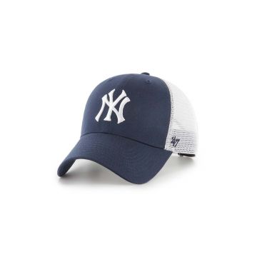 47 brand sapca MLB New York Yankees culoarea albastru marin, cu imprimeu, B-BLMSH17GWP-NY