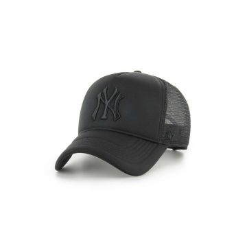 47 brand sapca MLB New York Yankees culoarea negru, cu imprimeu, B-TRTFM17KPP-BK