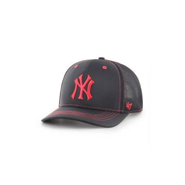 47 brand sapca MLB New York Yankees culoarea negru, cu imprimeu, B-XRAYD17BBP-BK