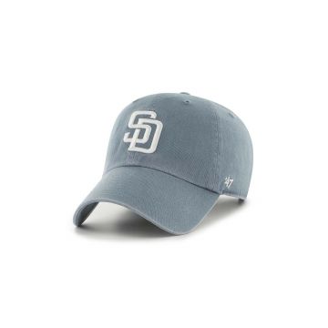 47 brand sapca MLB San Diego Padres culoarea gri, cu imprimeu, B-NLRGW21GWS-S0