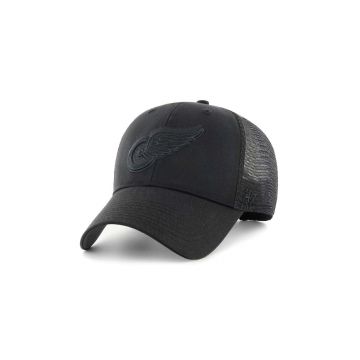 47 brand sapca NHL Detroit Red Wings culoarea negru, cu imprimeu, H-BRANS05CTP-BK