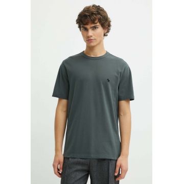 Abercrombie & Fitch tricou barbati, culoarea verde, neted, KI124-4099-300
