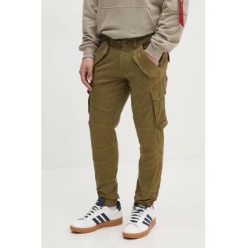 Alpha Industries pantaloni Combat Pant LW bărbați, culoarea verde, cu fit cargo, 126215
