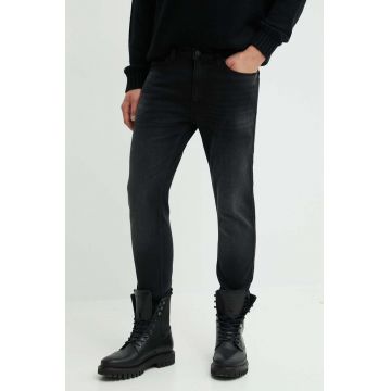 HUGO jeansi barbati, culoarea negru, 50524229