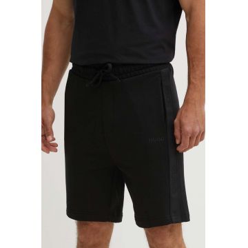 HUGO pantaloni scurți din bumbac lounge culoarea negru, 50520492