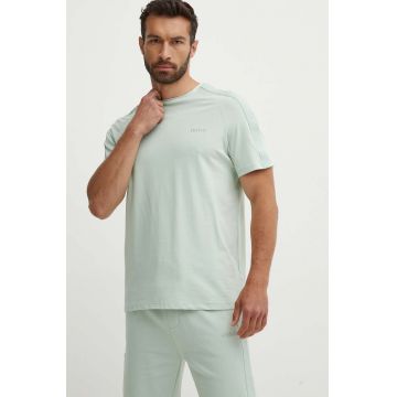 HUGO tricou lounge culoarea verde, neted, 50520480