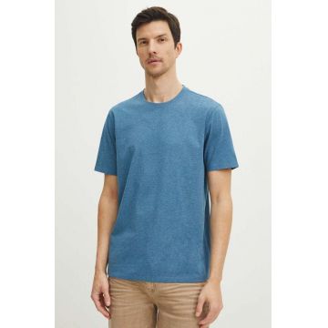 Medicine tricou barbati, culoarea turcoaz, melanj