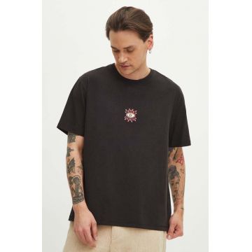 Medicine tricou din bumbac culoarea negru, cu imprimeu
