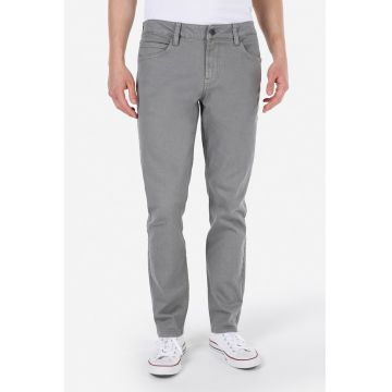 Pantaloni slim fit cu talie medie