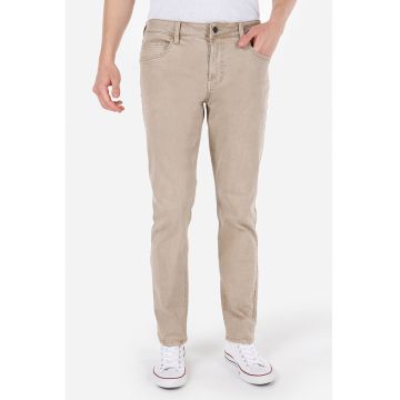 Pantaloni slim fit cu talie medie